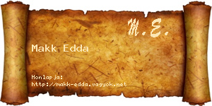 Makk Edda névjegykártya